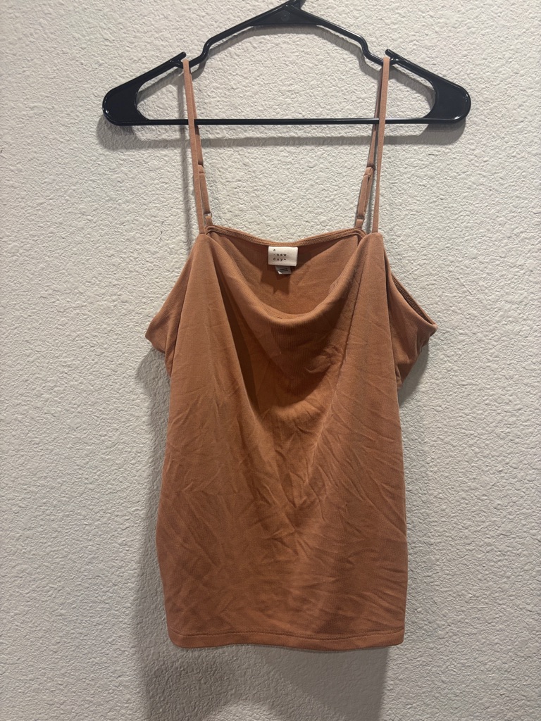 A New Day Rust Brown Cowl Neck Camisole